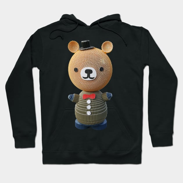 The working bear Hoodie by Crazy_Paper_Fashion